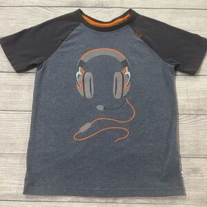 Tommy Bahama Boys Headset Graphic Tee - Blue and Orange